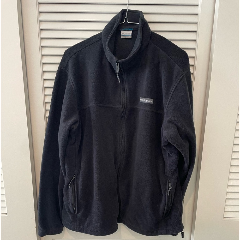 Black Columbia Fleece Jacket Mens XXL